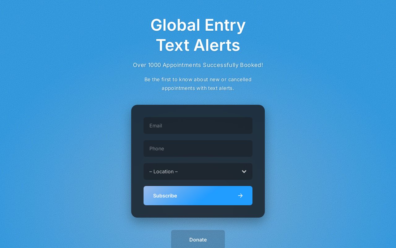 Global Entry Scan